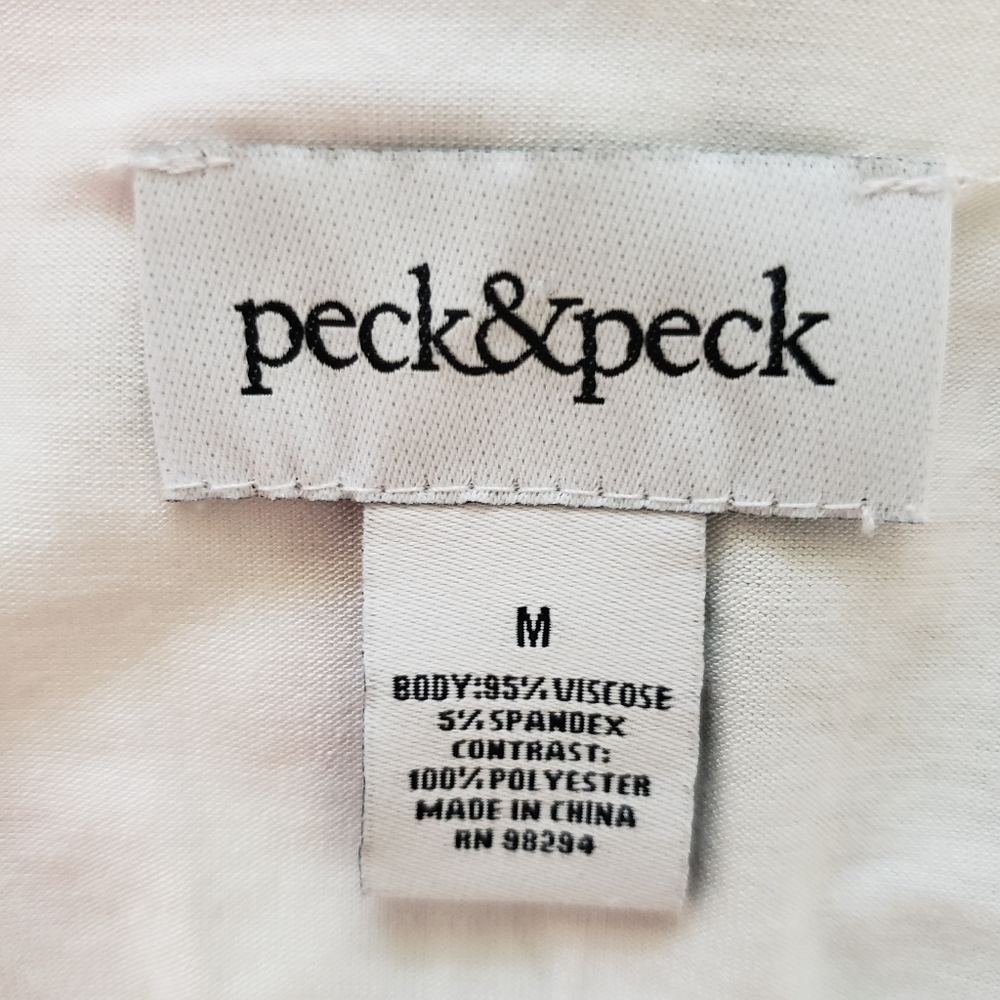 Peck & Peck Pastels Split Front Top Blouse Women's Size Medium - Picture 6 of 7